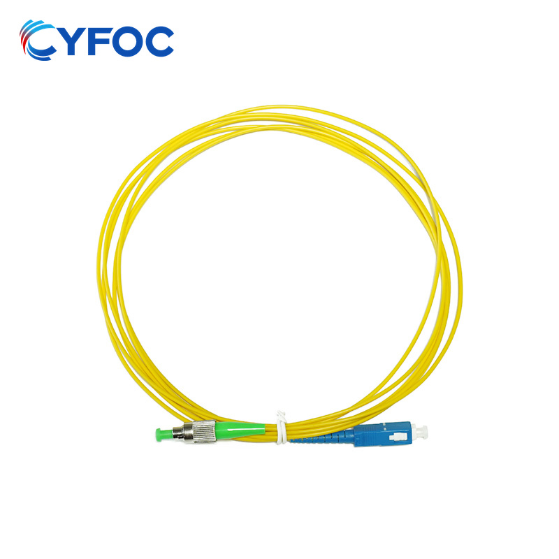 OS2 FC APC-SC UPC 单工 LSZH 2.0mm 光纤跳线, 3m